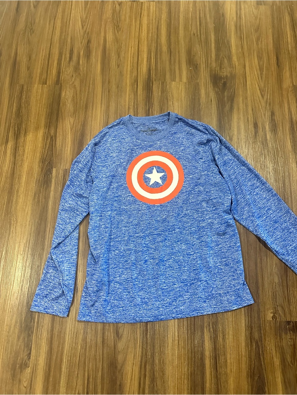 Captain America Long Sleeve Athletic Shirt